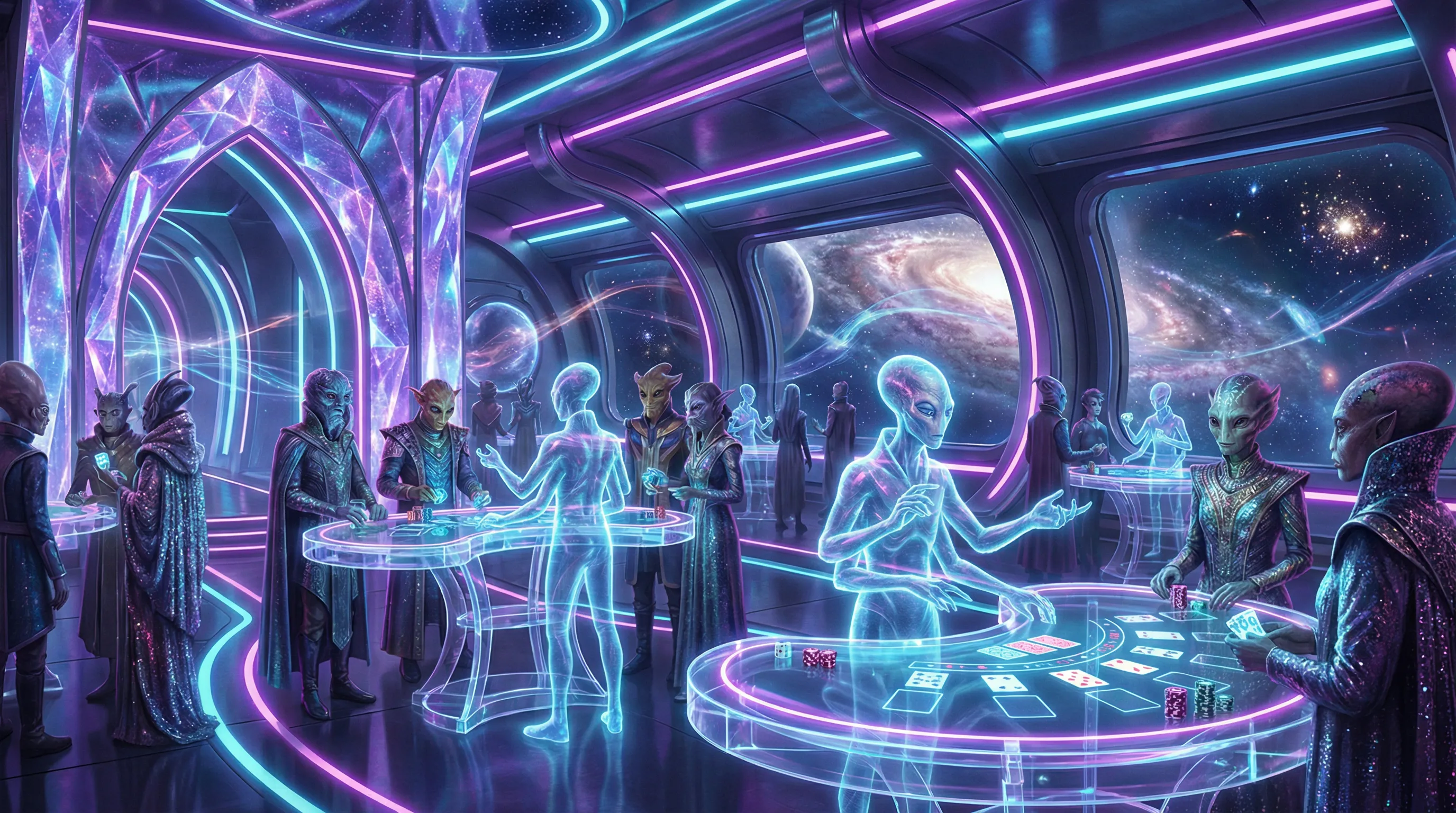 Interior do cassino ao vivo mgmbet com dealers holográficos